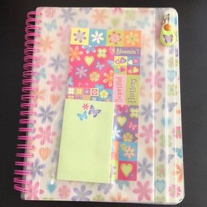 Multi-Color Butterfly Pouch Lined Journal 6x8